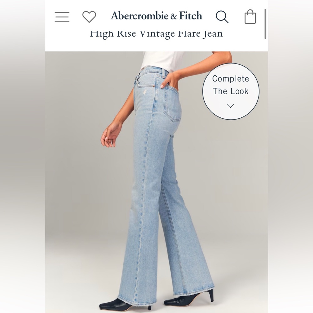 Abercrombie & Fitch The 70s Vintage Flare Ultra High Rise